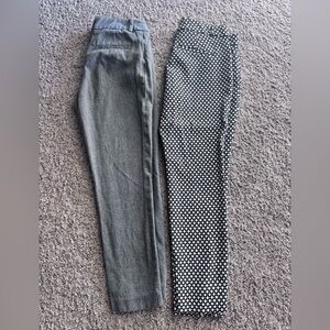 Gray and Black Polka Dot Leggings